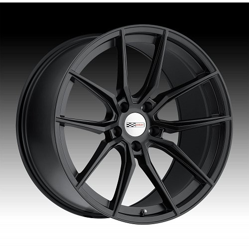 Cray Spider Machined Matte Black Custom Corvette Wheels 1